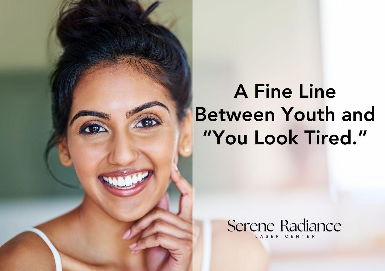 Confident woman with glowing skin representing the youthful results of Serene Radiance treatments.